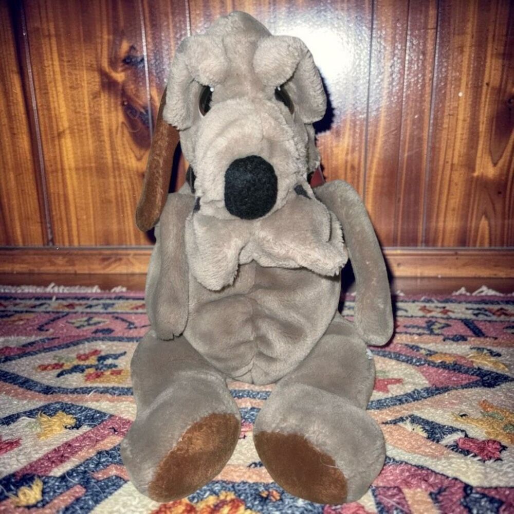 1986 Vintage Kennel Club Plush Dog Animal Playthings Hound Dog Puppet